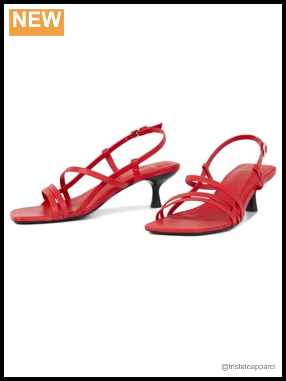 Vagabond Jonna Leather Strappy Kitten Heel Sandals